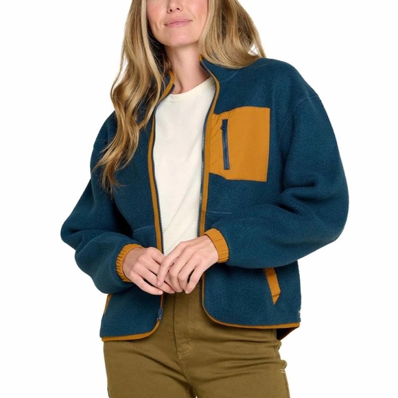 Toad&Co Navy Fleece Jacket - Main Image